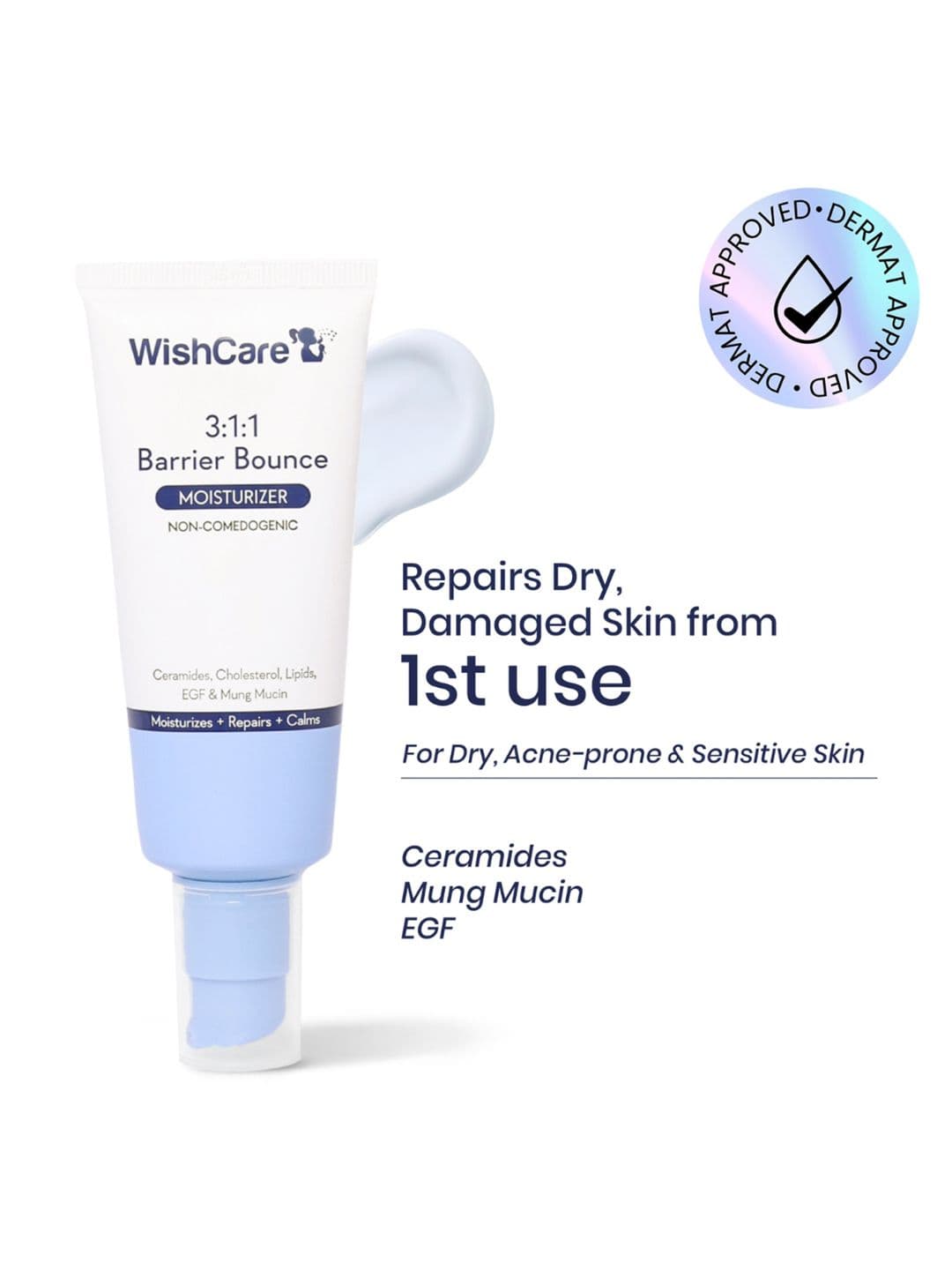 WishCare 3:1:1 Barrier Bounce Moisturiser- 50 ml