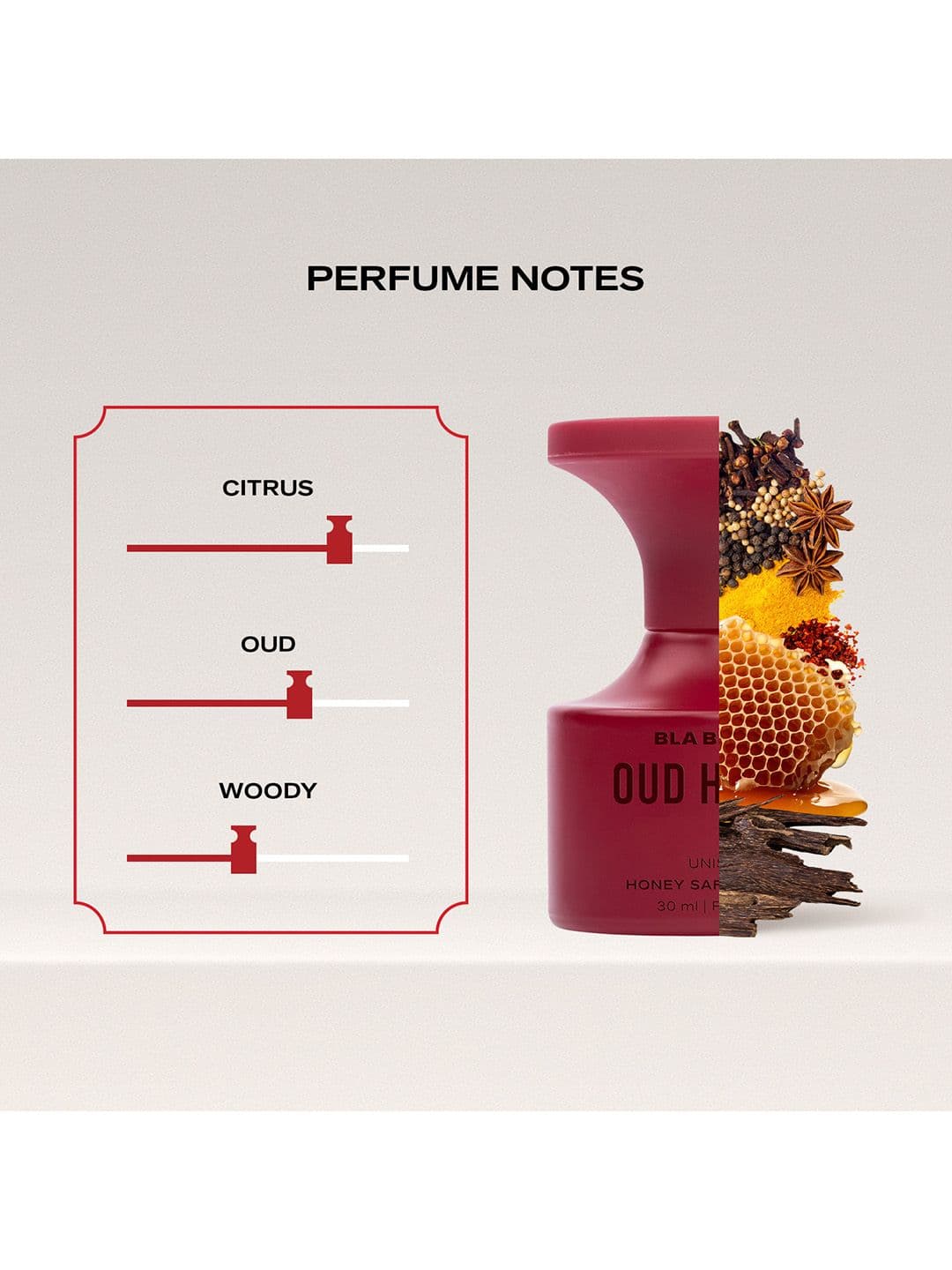 BLA BLI BLU Oud Honey Long Lasting Perfume - 30ml