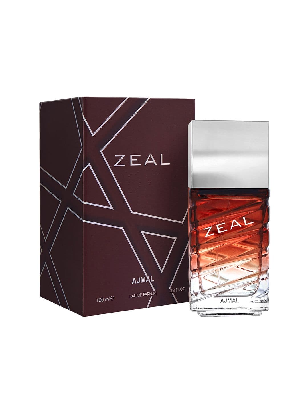 Ajmal Zeal Bergamot Amber Men Vibrant Scent Long Lasting EDP Perfume - 100ml