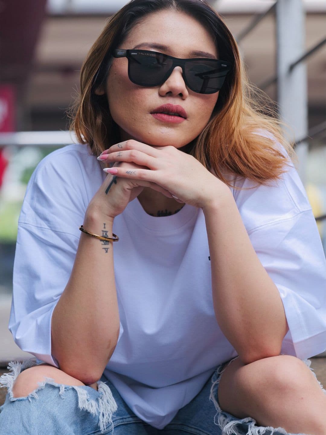 RESIST EYEWEAR Black Lens & Wayfarer Sunglasses with UV Protected Lens-FLATONICS BZ BLACK