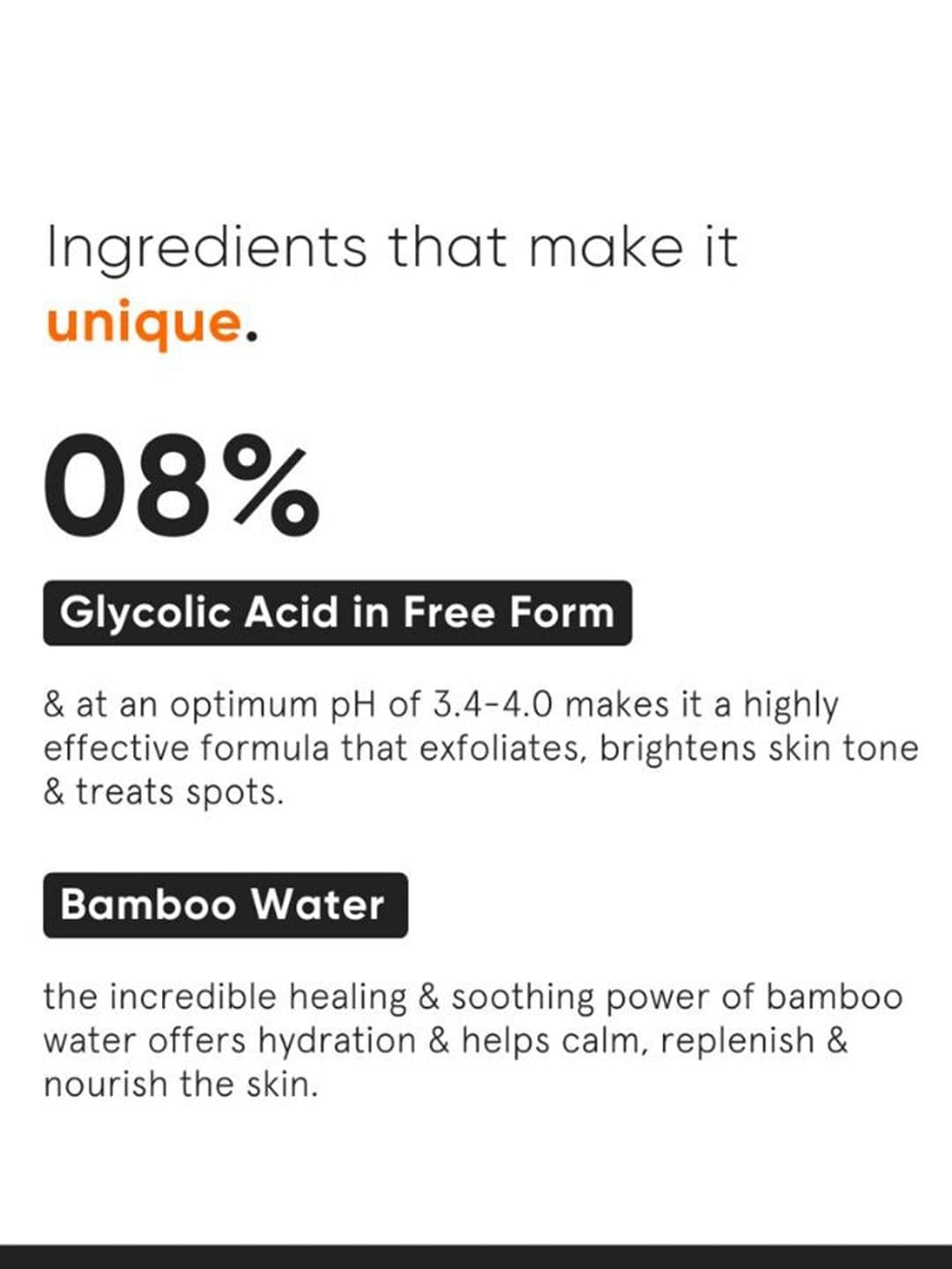 Minimalist 8% Glycolic Acid Toner For Glowing Skin For Body, Face, & Scalp