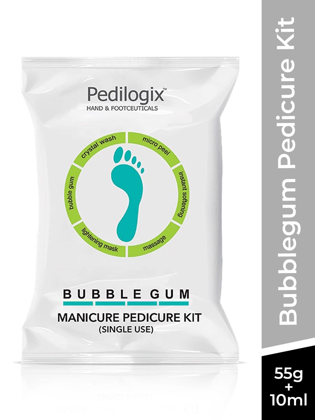 O3+ Pedilogix Bubblegum Manicure Pedicure Kit - 55 g + 10 ml