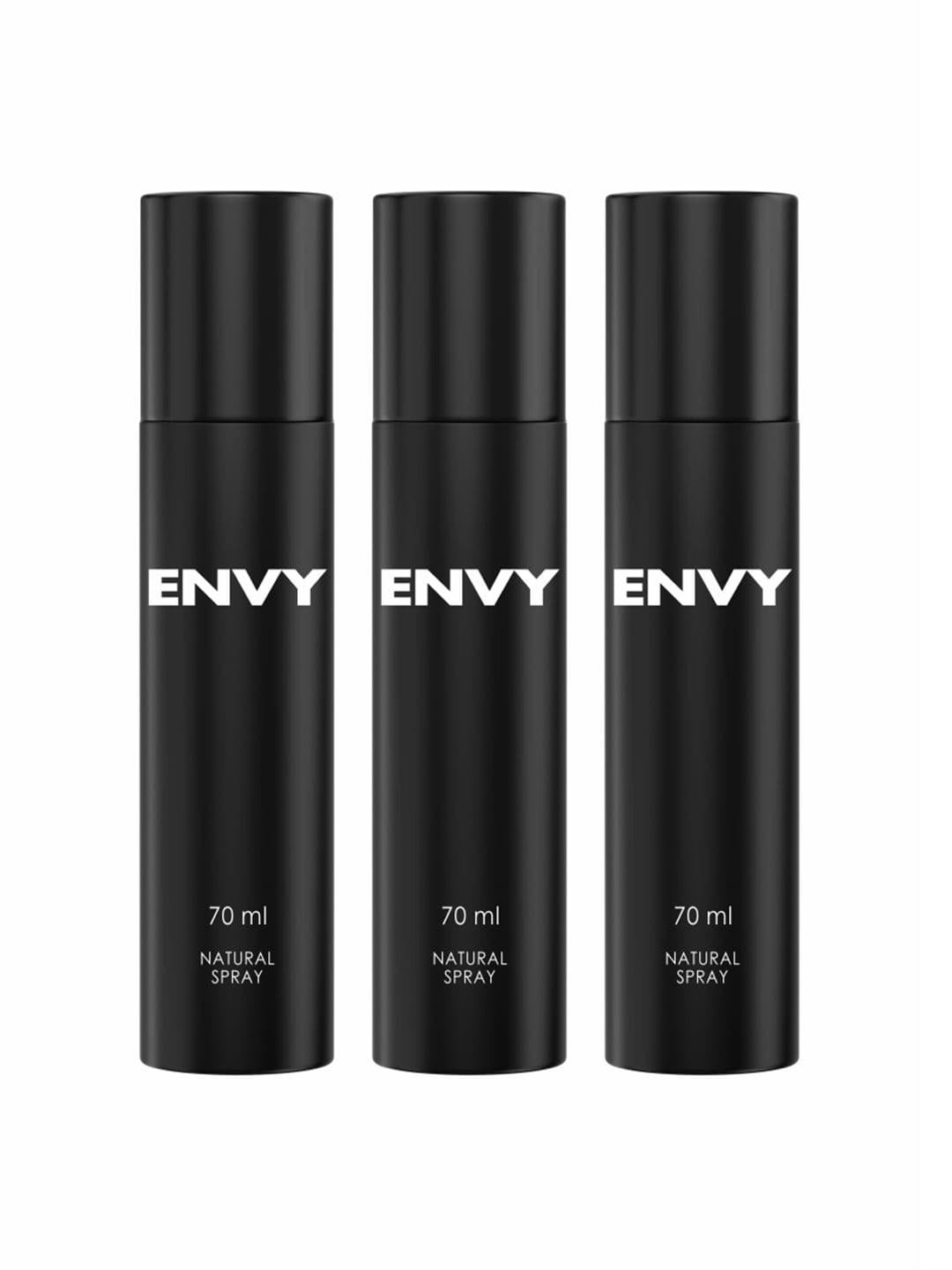 Envy Men Set of 3 Long Lasting Natural Spray - 70 ml Each