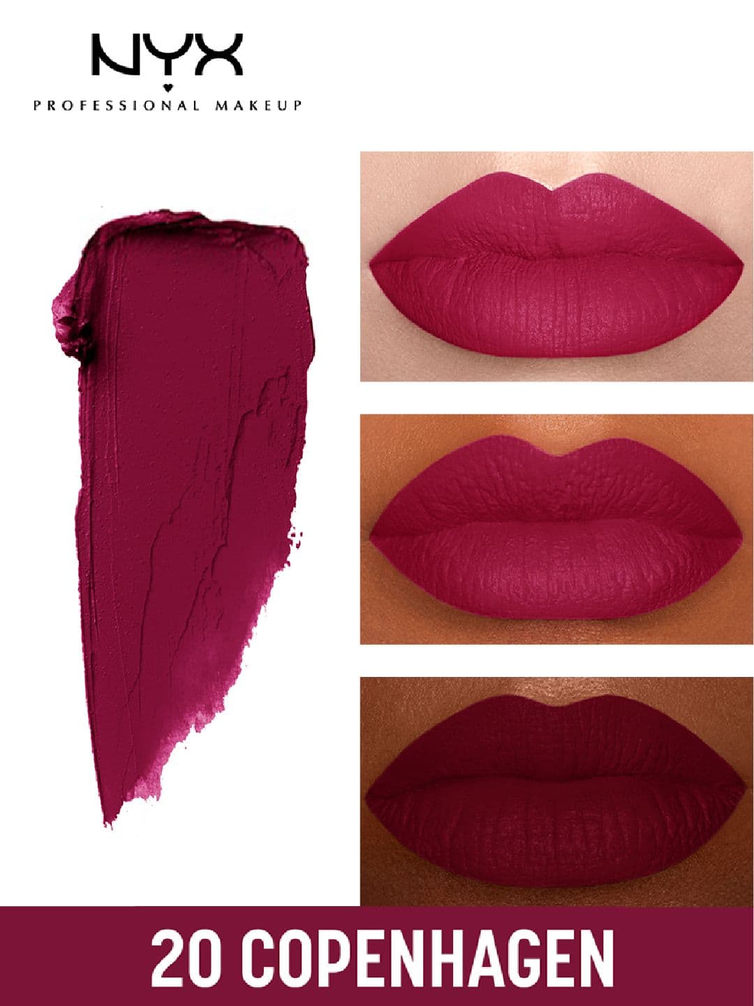 NYX PROFESSIONAL MAKEUP Soft Matte Lightweight Cream Lipstick 8 ml - Copenhagen 20