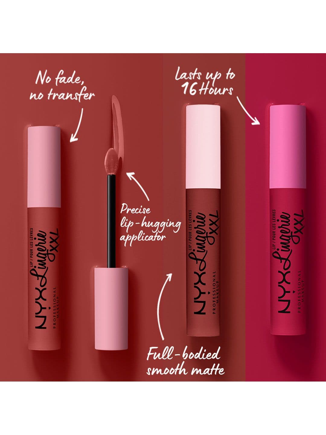 NYX PROFESSIONAL MAKEUP Lip Lingerie XXL Matte Liquid Lipstick 4ml - Stripd Down 05
