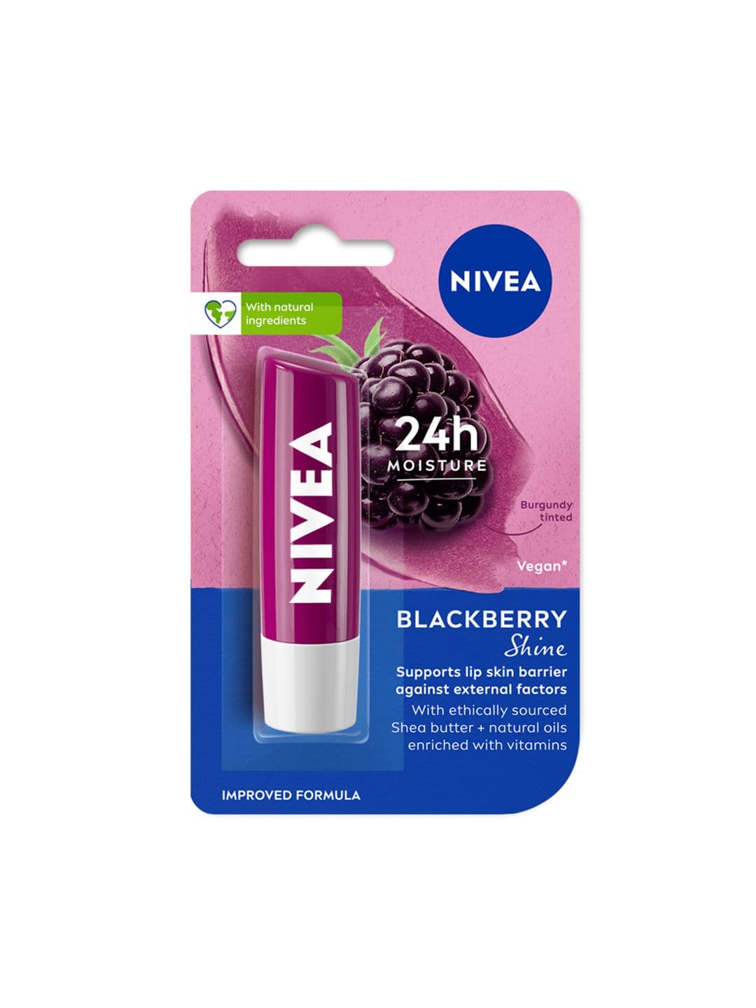 Nivea Women Lip Balm Blackberry Shine 4.8 g