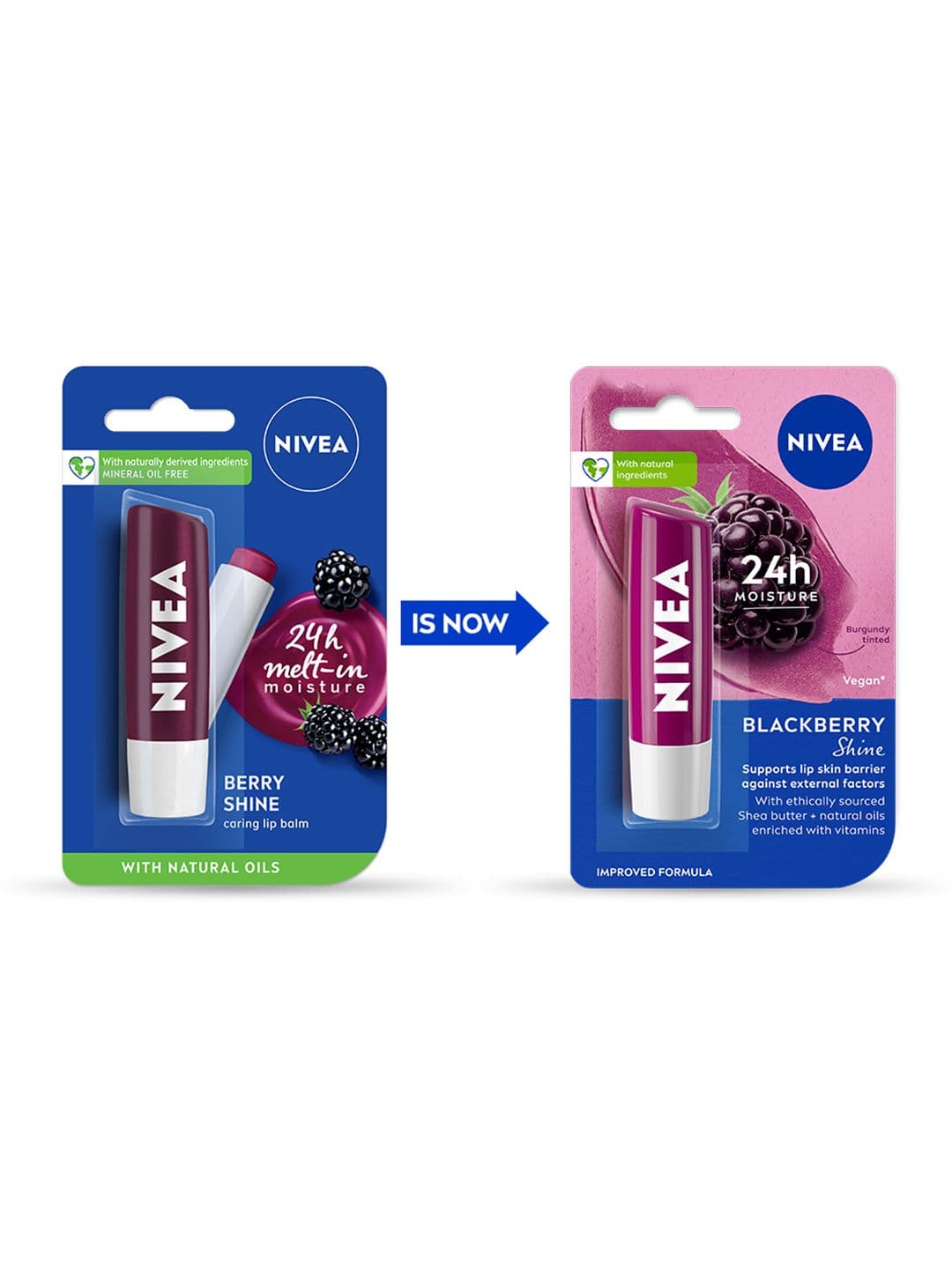 Nivea Women Lip Balm Blackberry Shine 4.8 g