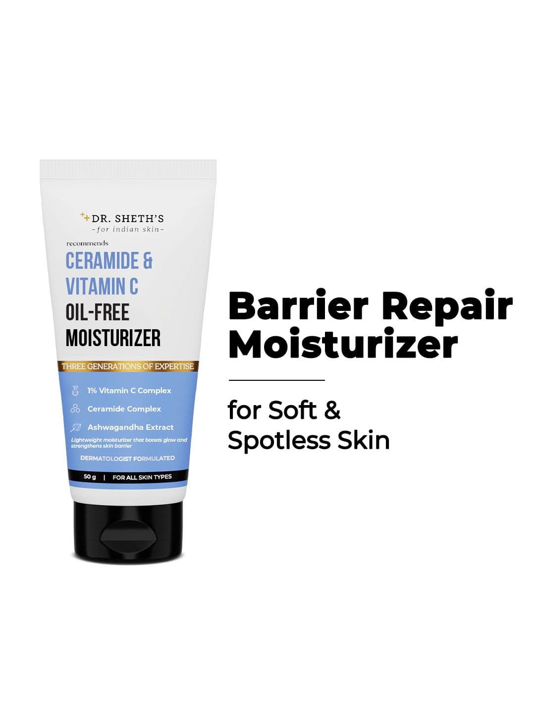 DR. SHETHS Ceramide & Vitamin C Oil-Free Moisturizer - 50g