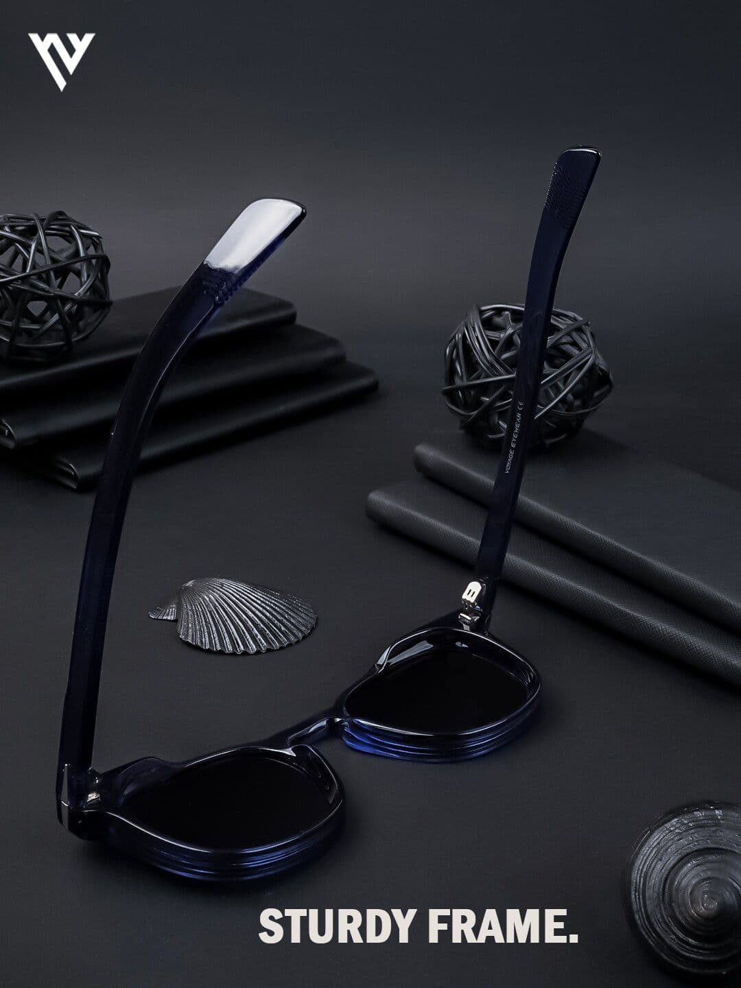 Voyage Unisex Wayfarer Sunglasses With Polarised & UV Protected Lens