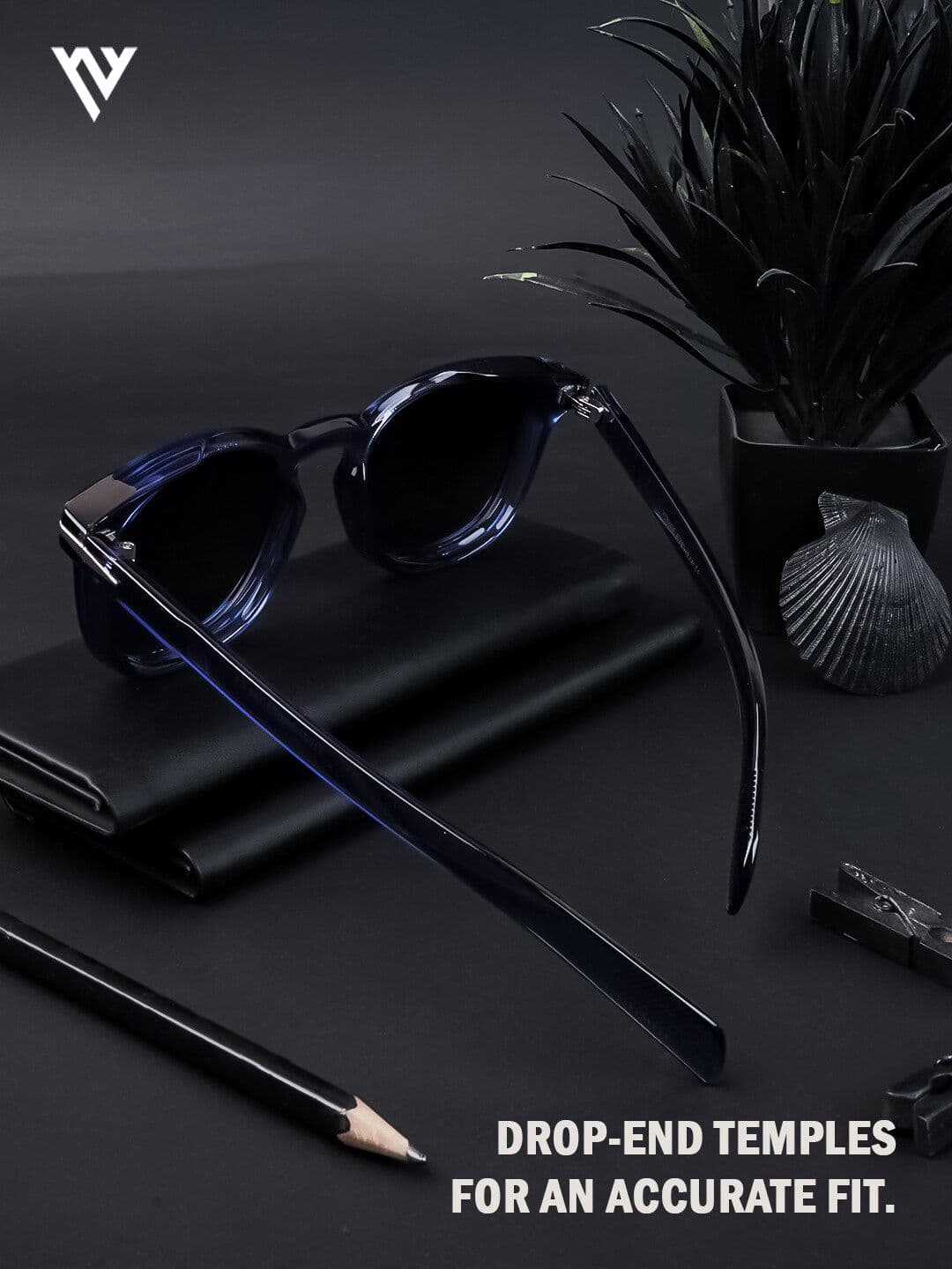 Voyage Unisex Wayfarer Sunglasses With Polarised & UV Protected Lens