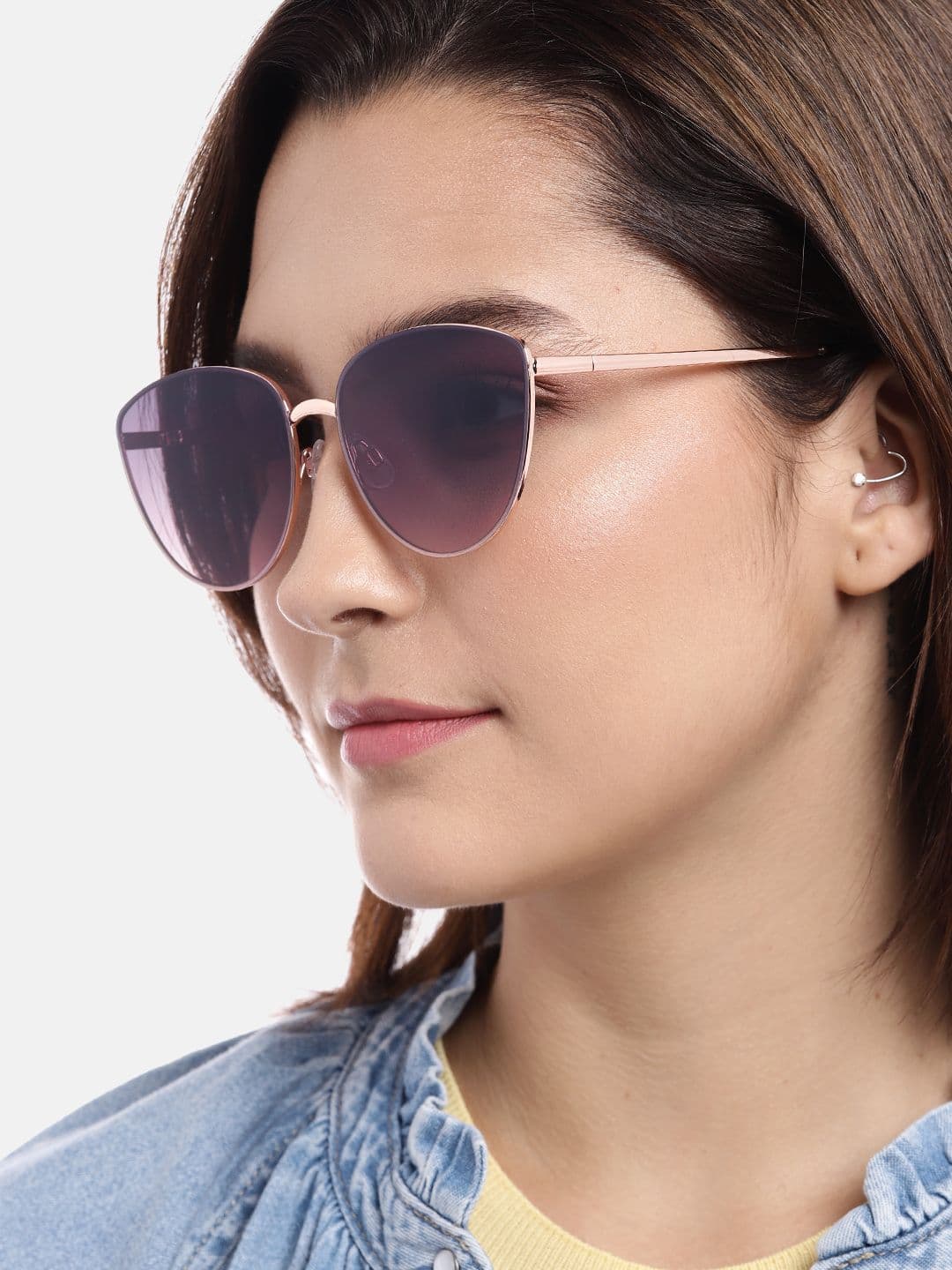 Carlton London Women Cateye Sunglasses with UV Protected Lens -CLSW176