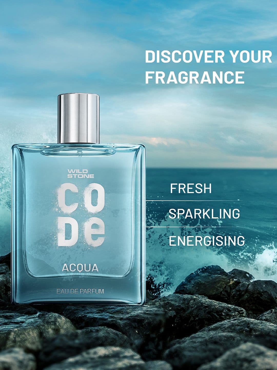 Wild stone Men Code Acqua Long Lasting Eau De Parfum - 100 ml