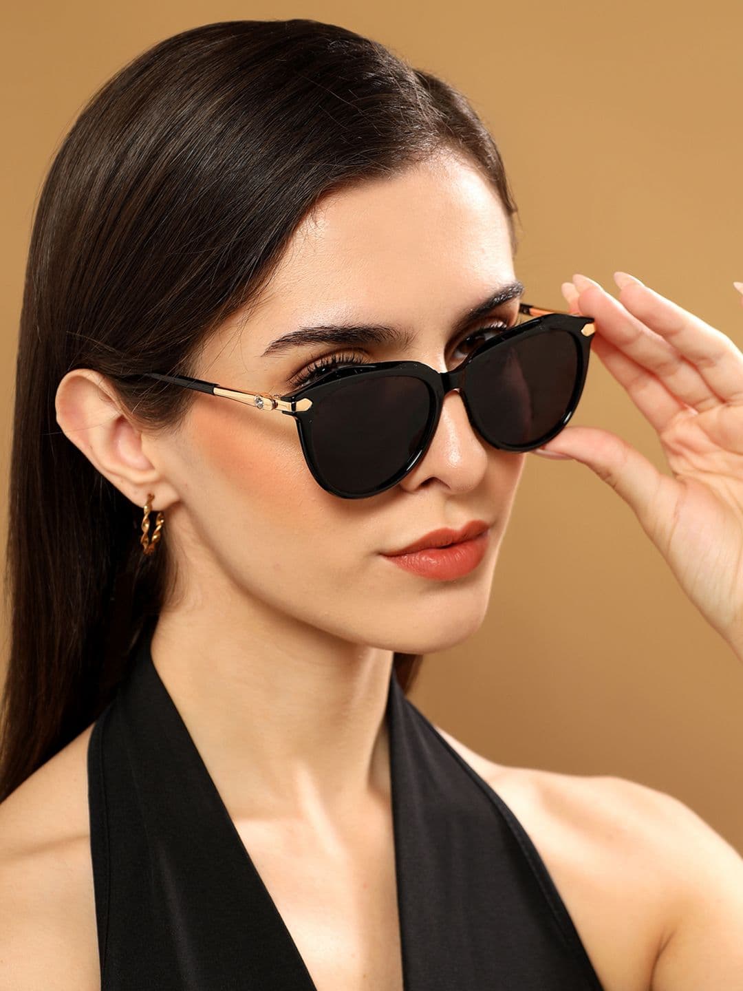 Voyage Women Oval Sunglasses with UV Protected Lens G15059MG4225