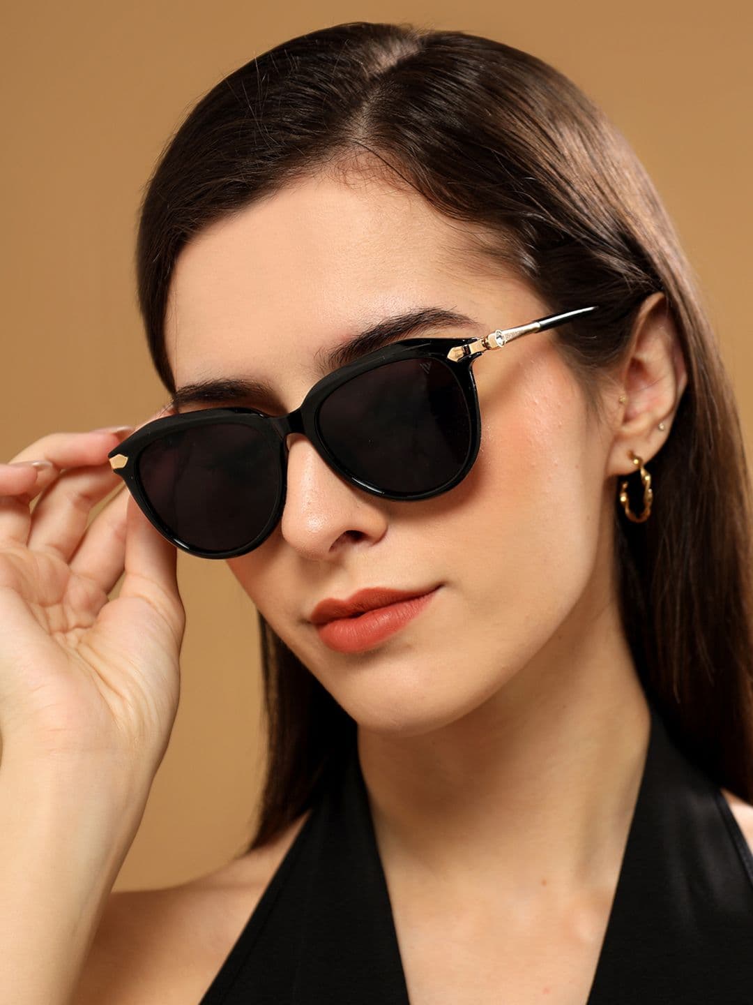 Voyage Women Oval Sunglasses with UV Protected Lens G15059MG4225