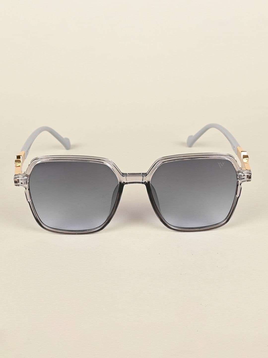 Voyage Women Grey Lens & Gunmetal-Toned Square Sunglasses With UV Protected Lens