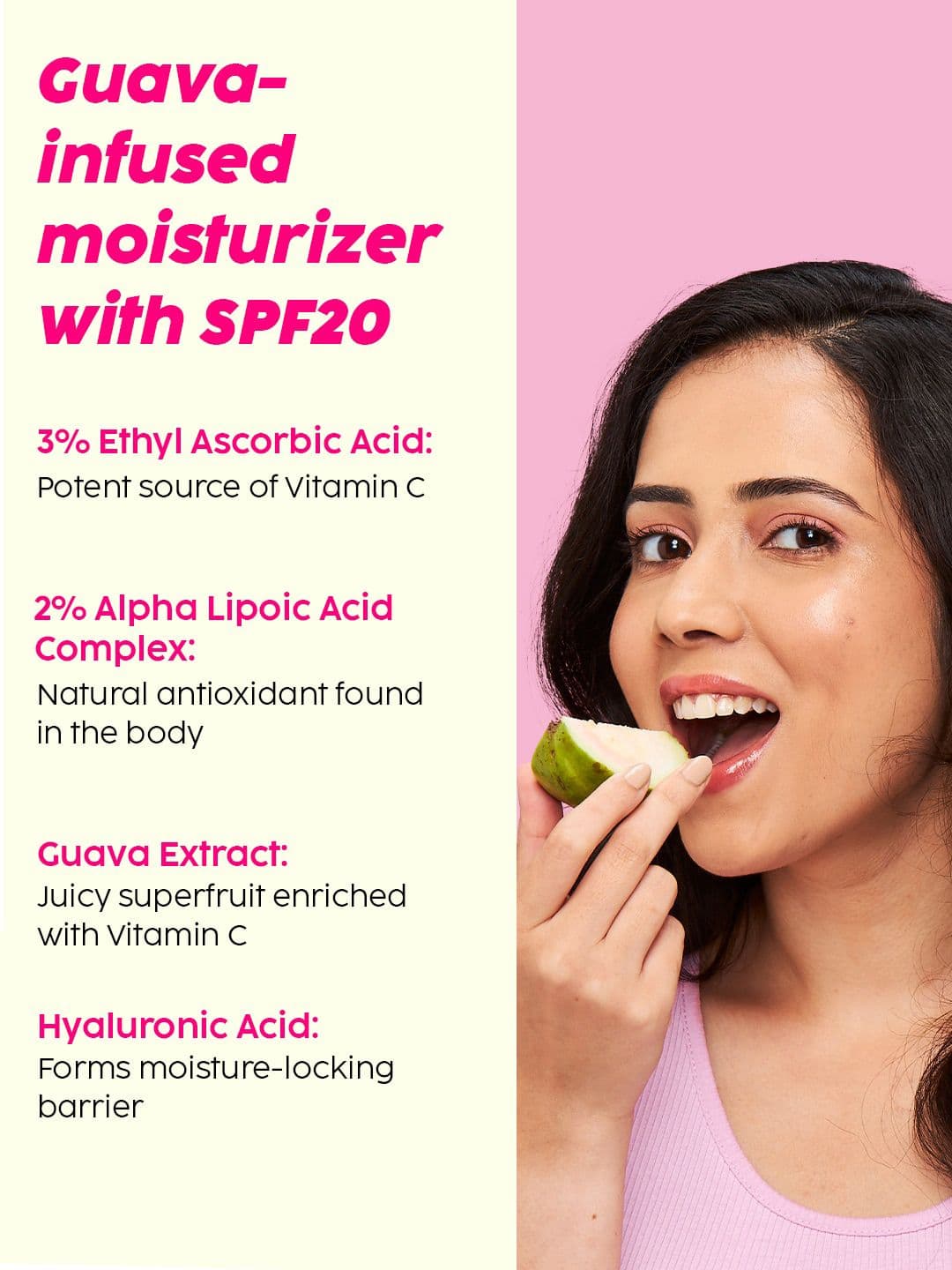 PLIX THE PLANT FIX Guava Glow Smoothie Moisturizer - 50g