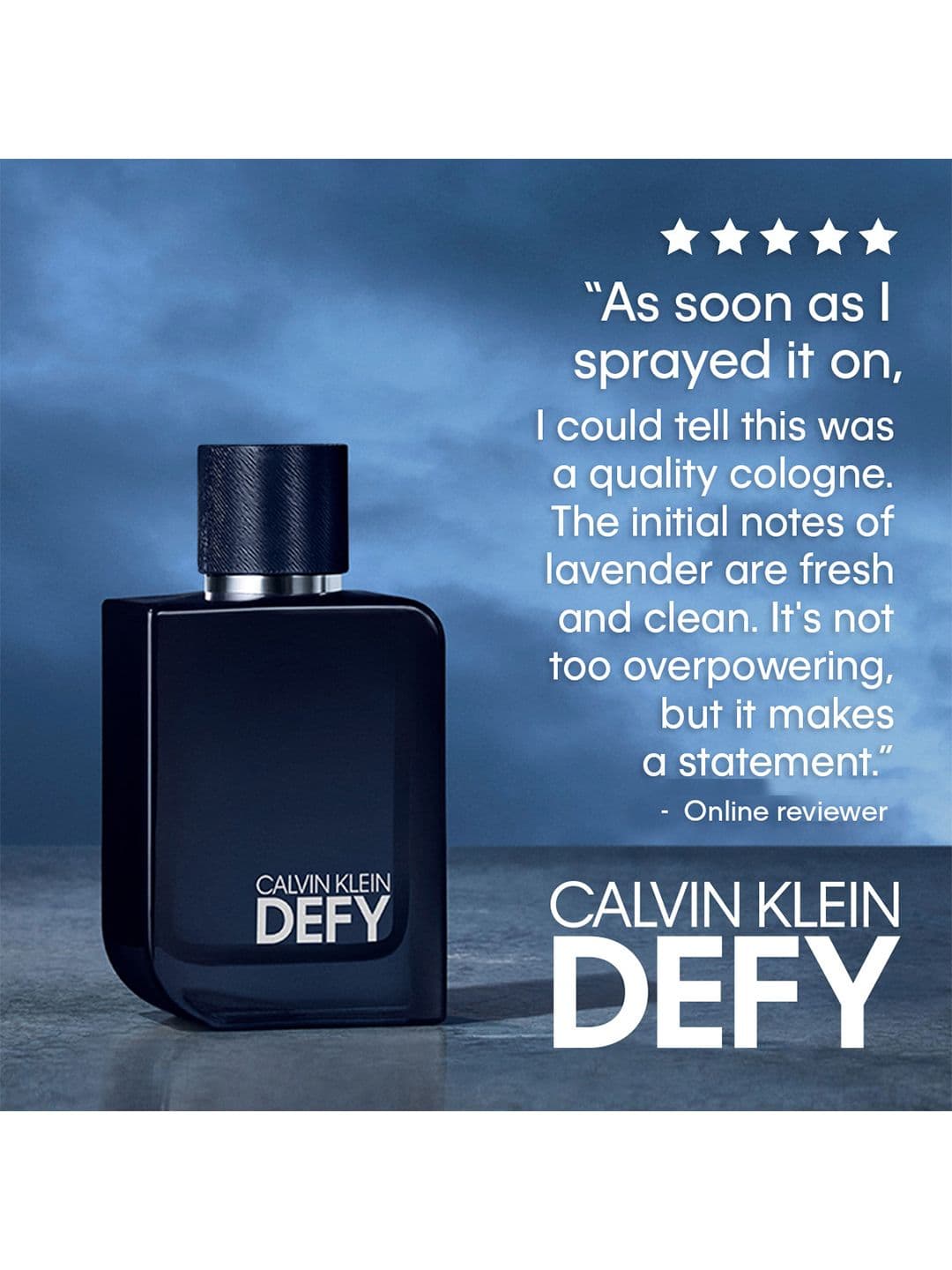 Calvin Klein Men Defy Long-Lasting Eau De Parfum - 100ml