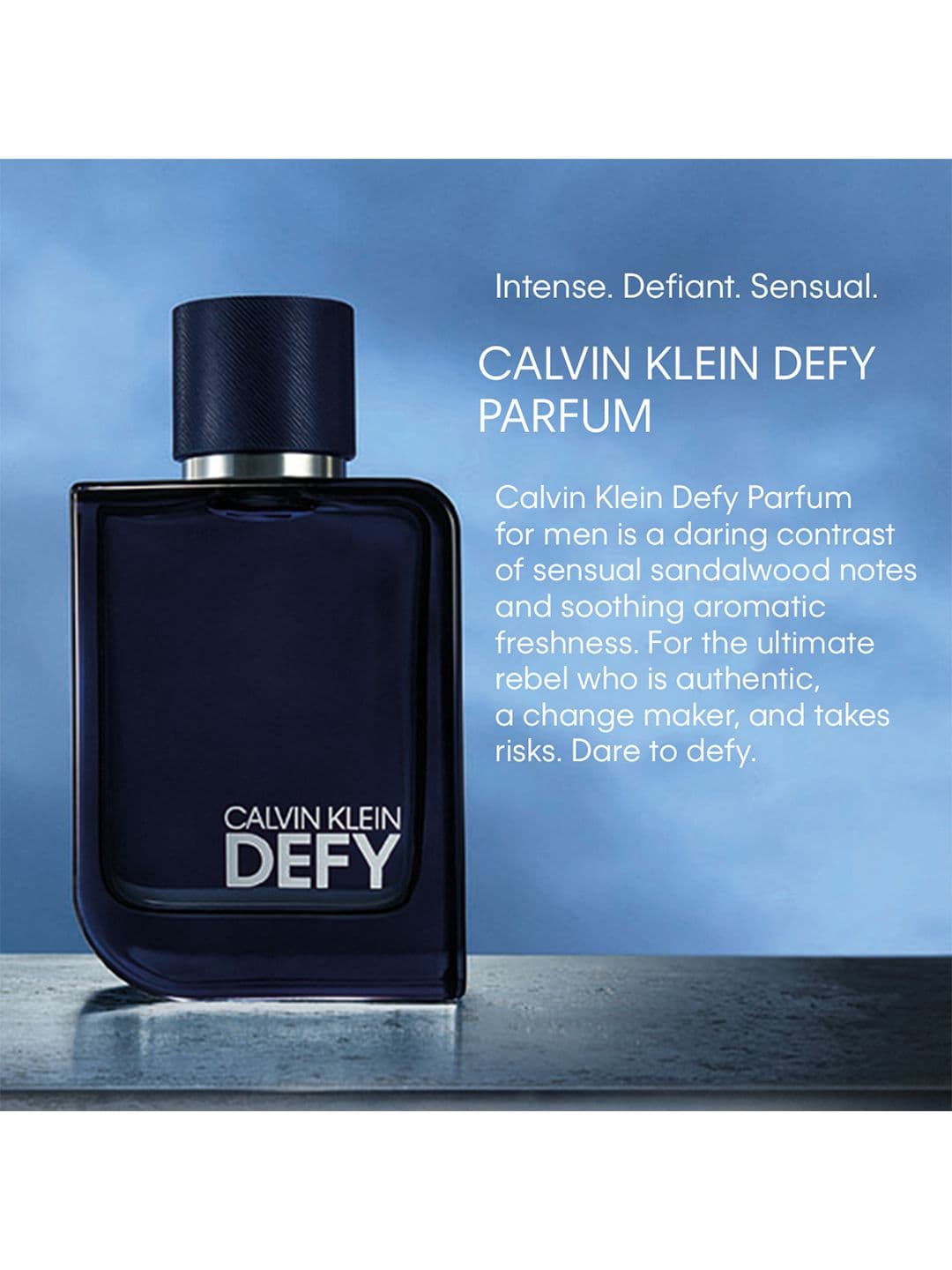Calvin Klein Men Defy Long-Lasting Eau De Parfum - 100ml