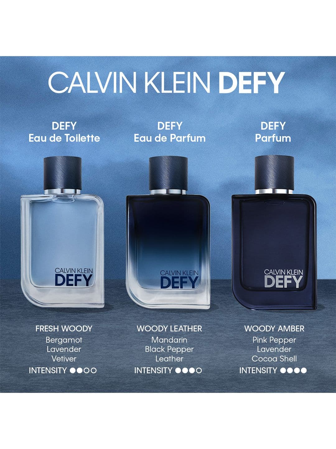 Calvin Klein Men Defy Long-Lasting Eau De Parfum - 100ml
