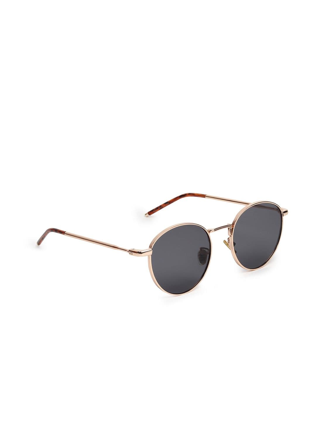 Mast & Harbour Women Black Lens Sunglasses With UV Protected Lens 2339 gold black-black