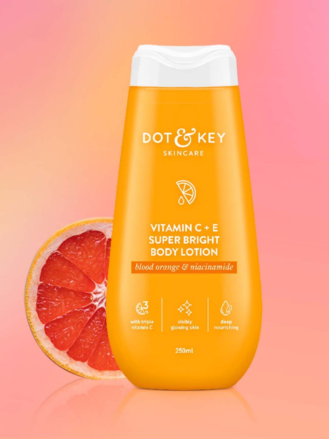 DOT & KEY Vitamin C + E Super Bright Body Lotion with Bloody Orange & Niacinamide - 250ml