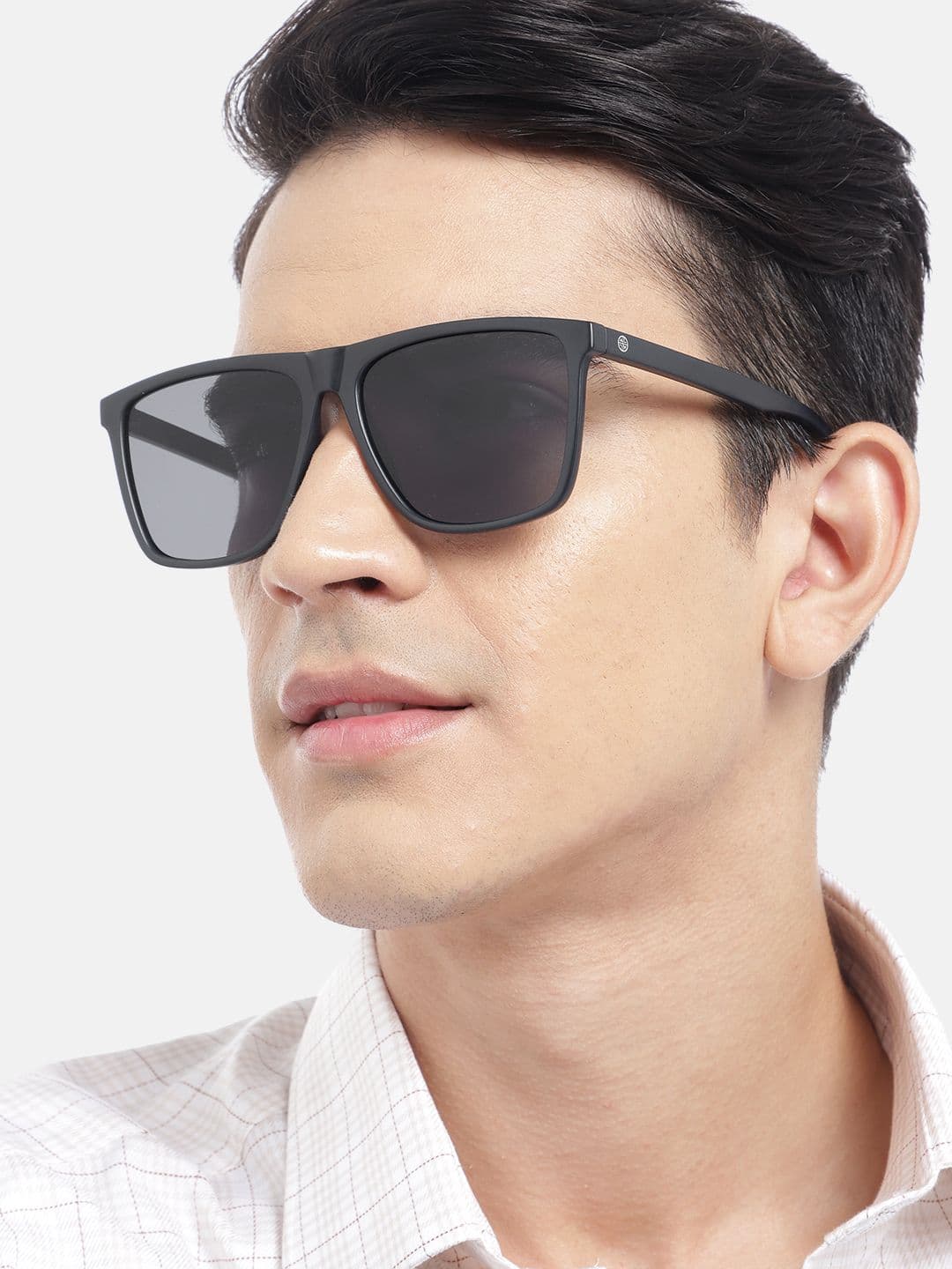 Carlton London Unisex Black Lens Wayfarer Sunglasses with UV Protected Lens CLSM270