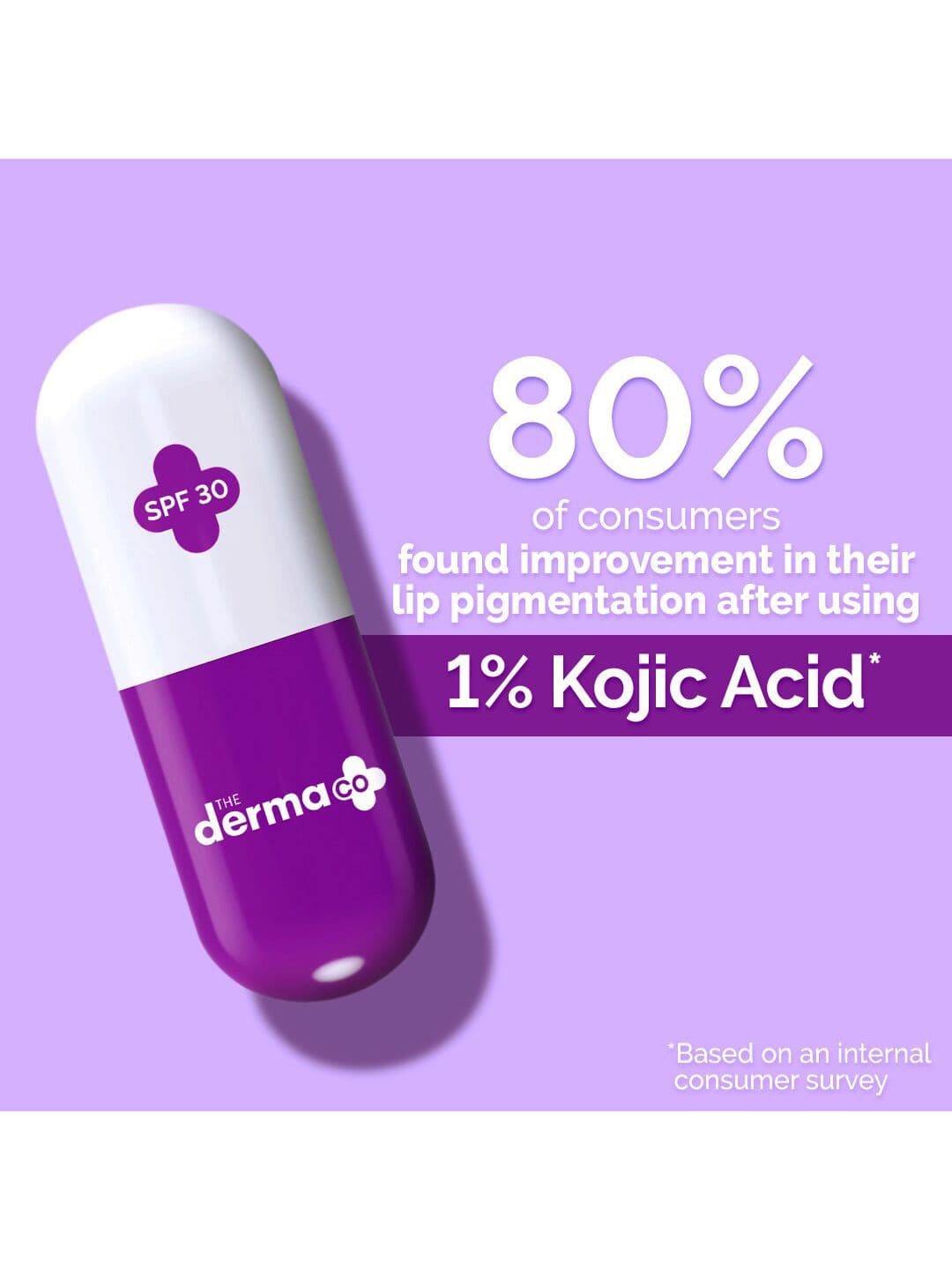 The Derma co. 1% Kojic Acid With Alpha Arbutin & Hyaluronic Acid Lip Balm - 4.5g