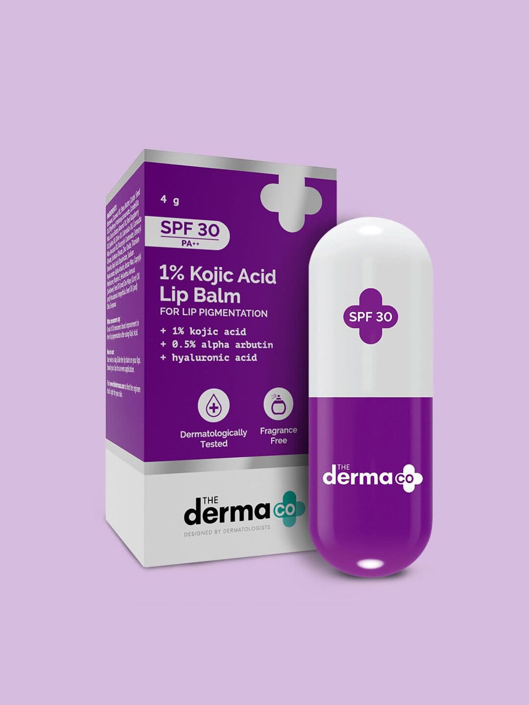 The Derma co. 1% Kojic Acid With Alpha Arbutin & Hyaluronic Acid Lip Balm - 4.5g