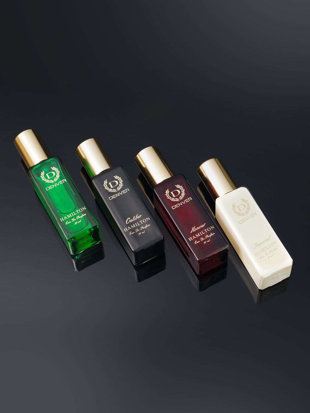 Denver Men Set of 4 Long Lasting Hamilton Eau De Parfum - 20 ml Each