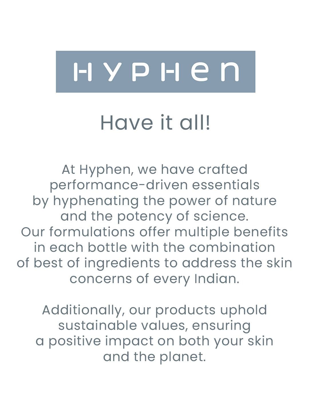 Hyphen Daily Day-Care Routine to Glow & Protect with Face Serum & Sunscreen SPF 50