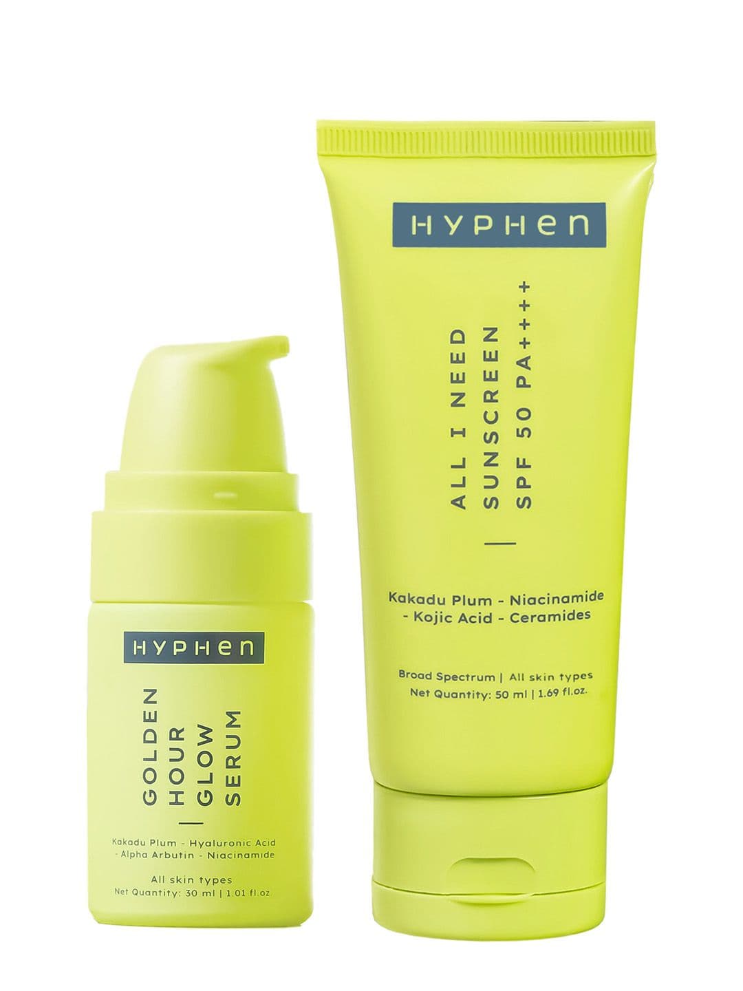 Hyphen Daily Day-Care Routine to Glow & Protect with Face Serum & Sunscreen SPF 50