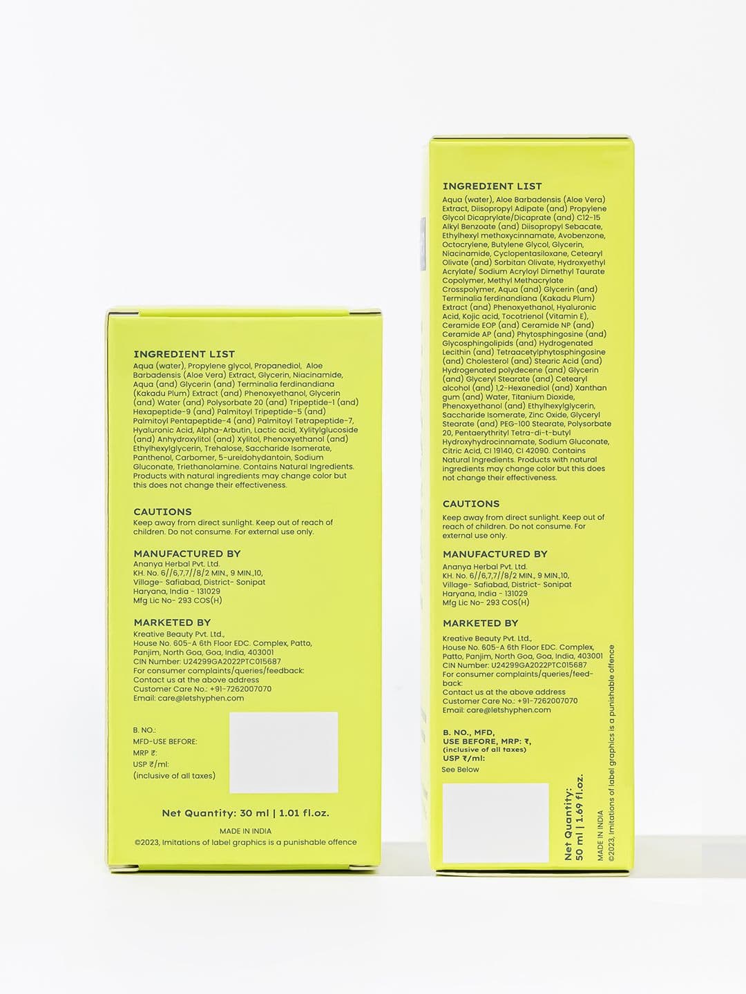 Hyphen Daily Day-Care Routine to Glow & Protect with Face Serum & Sunscreen SPF 50