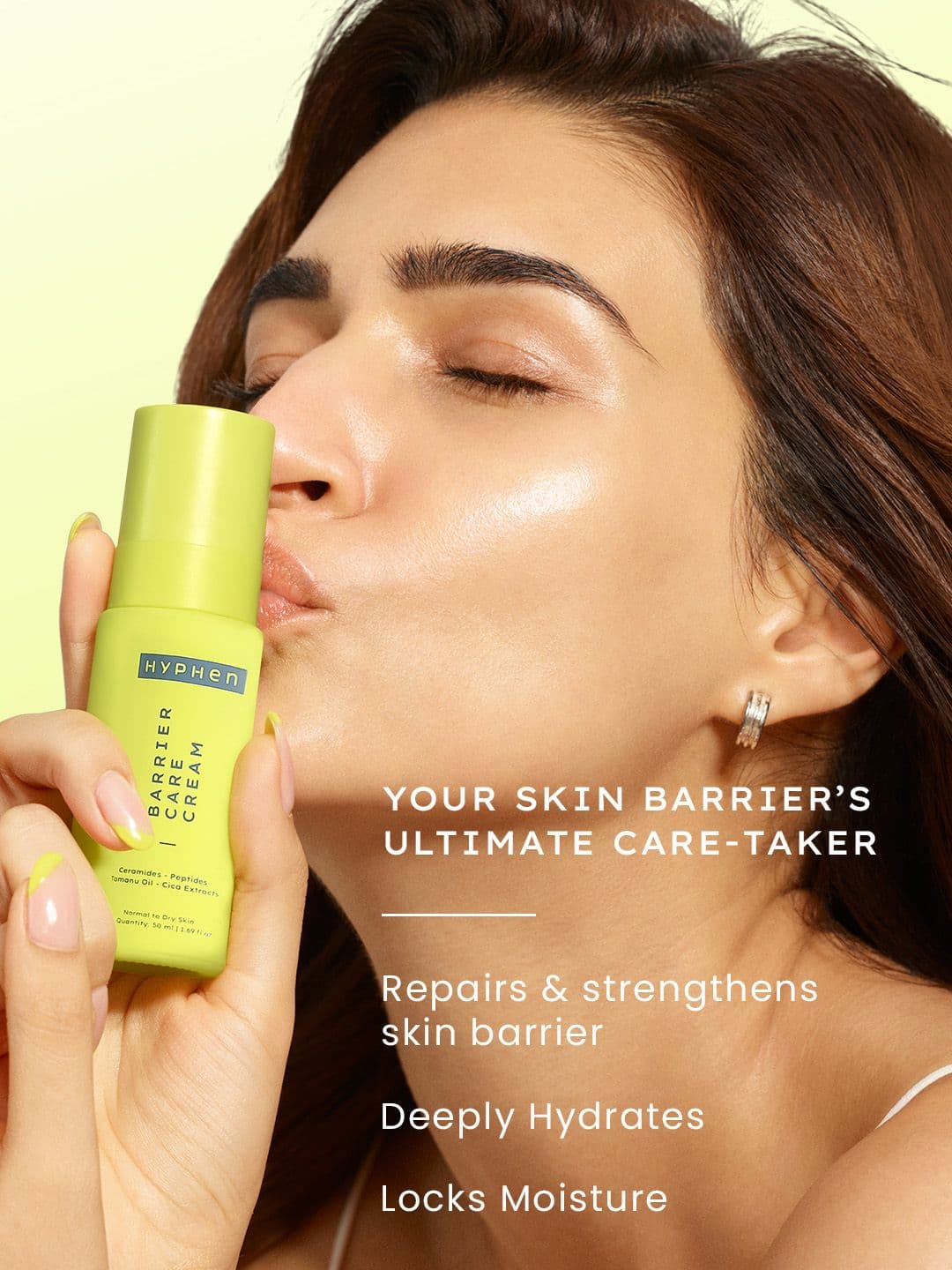 Hyphen 2% Ceramide-Peptide Complex Barrier Repair Moisturizer- Dry Skin -50ml