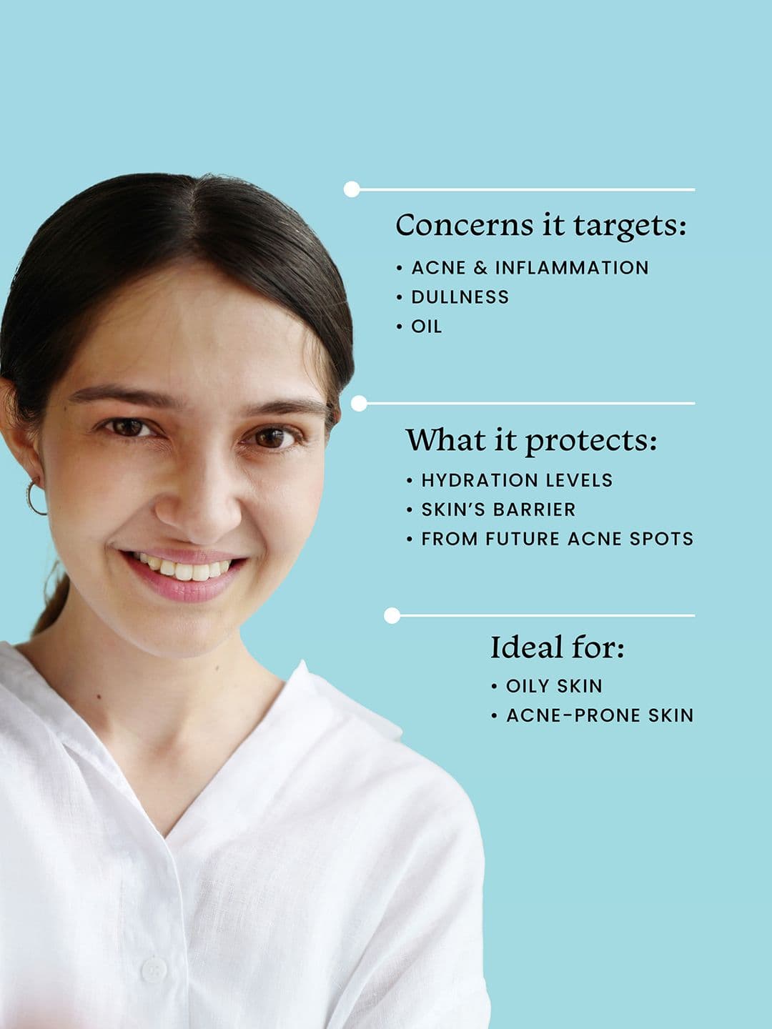 Foxtale Intense Hydrating Gel Moisturiser with Hyaluronic Acid for Glowing Skin - 100 g