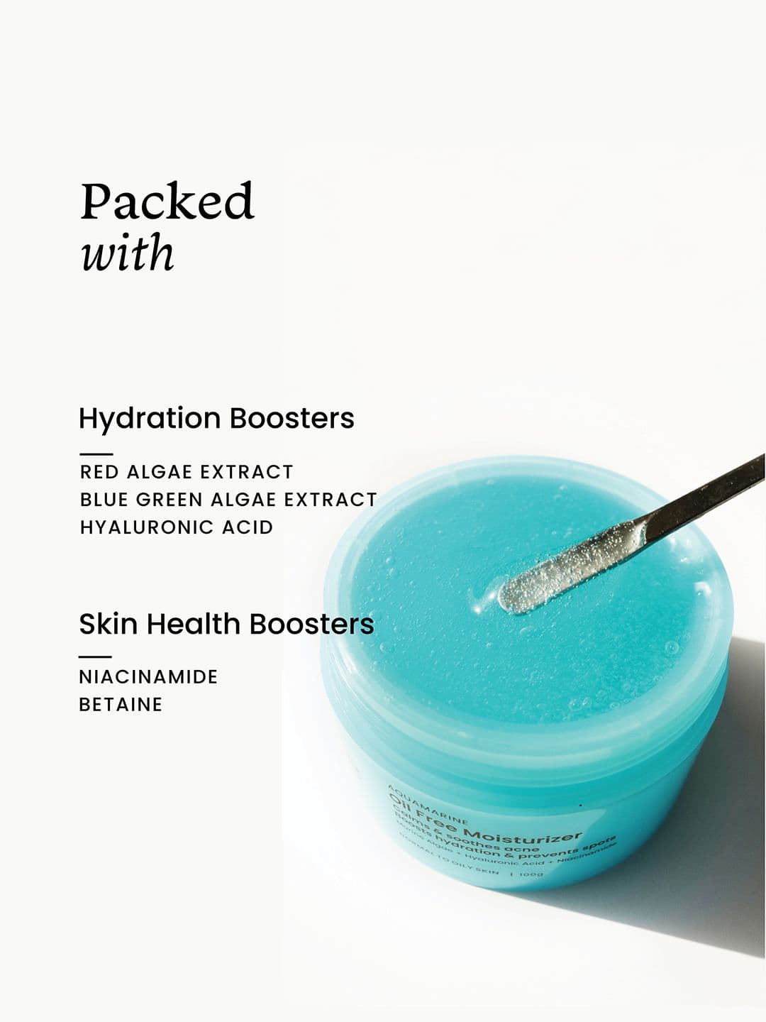 Foxtale Intense Hydrating Gel Moisturiser with Hyaluronic Acid for Glowing Skin - 100 g