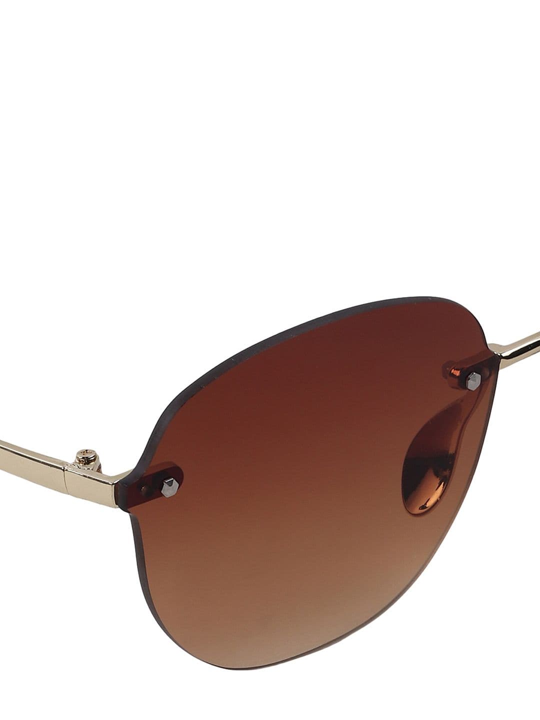 DressBerry Women Brown Round Sunglasses with UV Protected Lens-6005 black