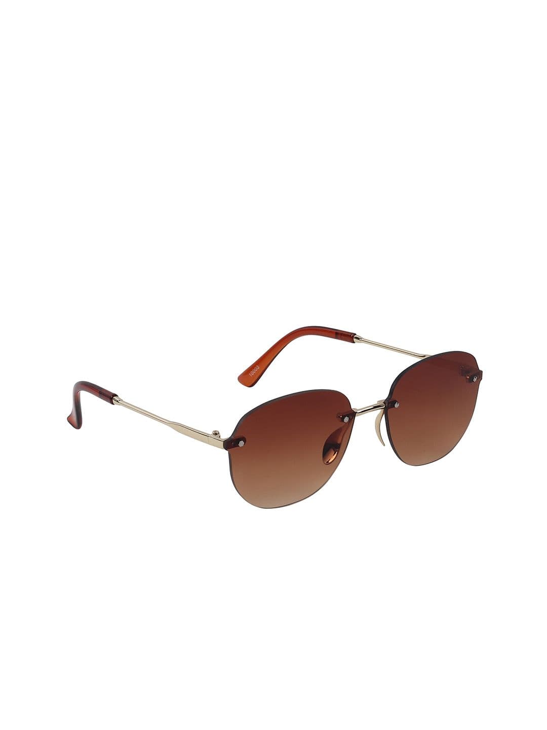 DressBerry Women Brown Round Sunglasses with UV Protected Lens-6005 black