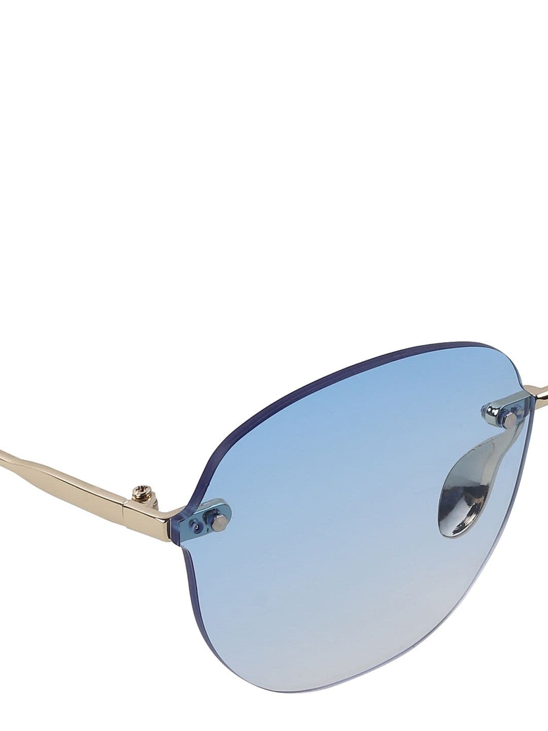 DressBerry Women Blue Round Sunglasses with UV Protected Lens-6005 blue