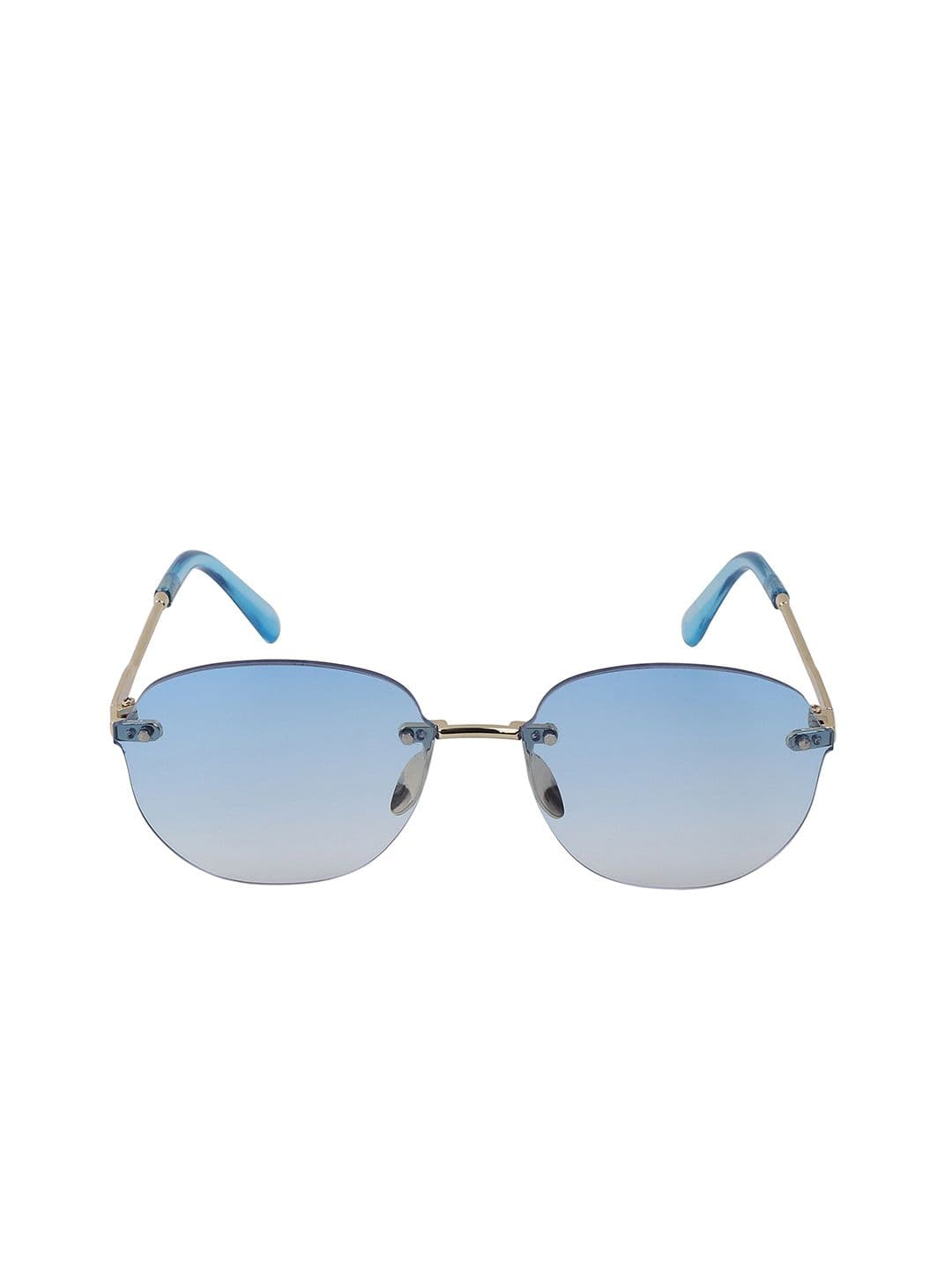 DressBerry Women Blue Round Sunglasses with UV Protected Lens-6005 blue