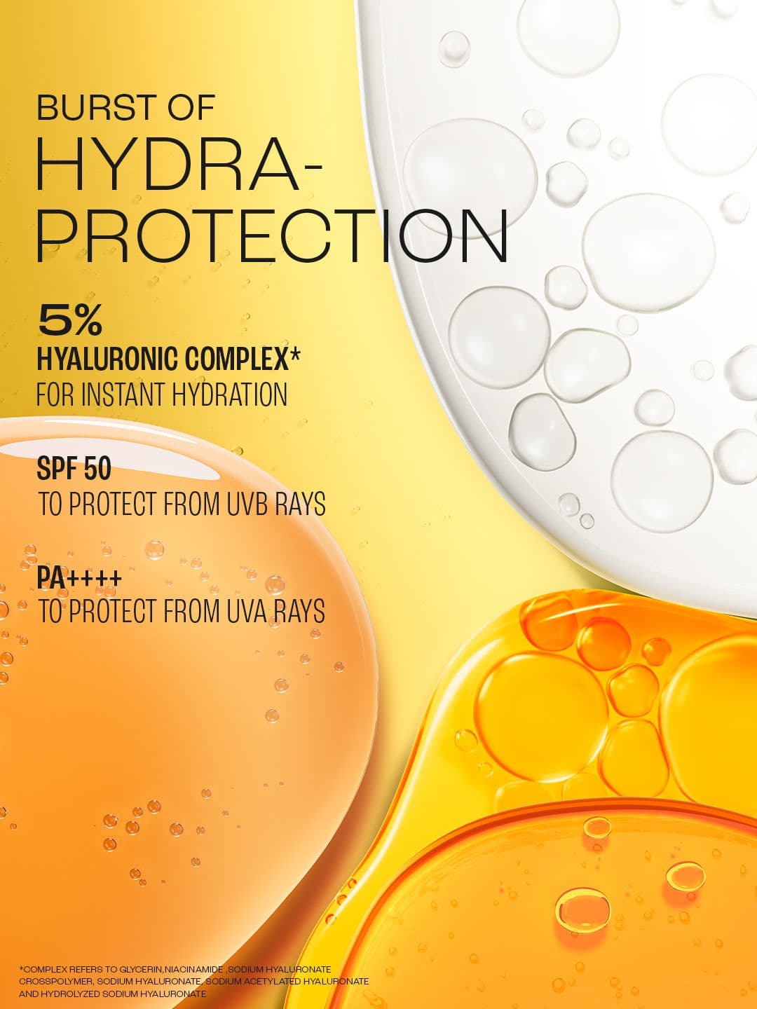 Lakme 5% Hyaluronic Water-Light Sunscreen Gel SPF 50 PA++++ for Oily Skin - 56g