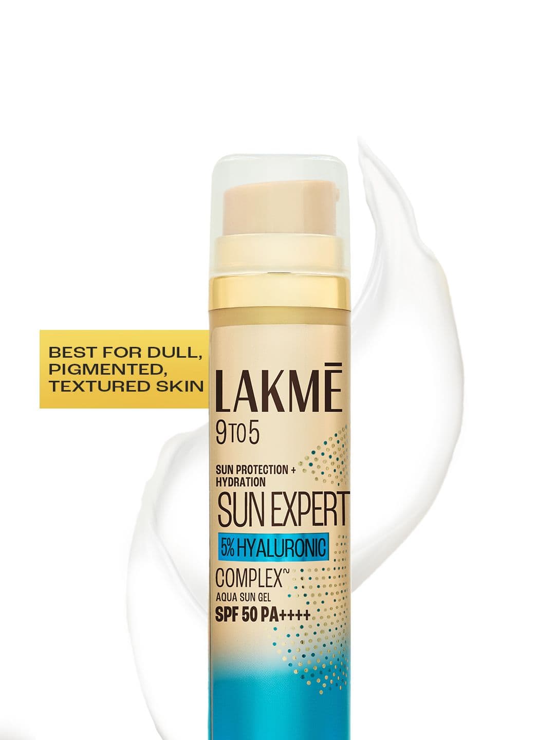 Lakme 5% Hyaluronic Water-Light Sunscreen Gel SPF 50 PA++++ for Oily Skin - 56g