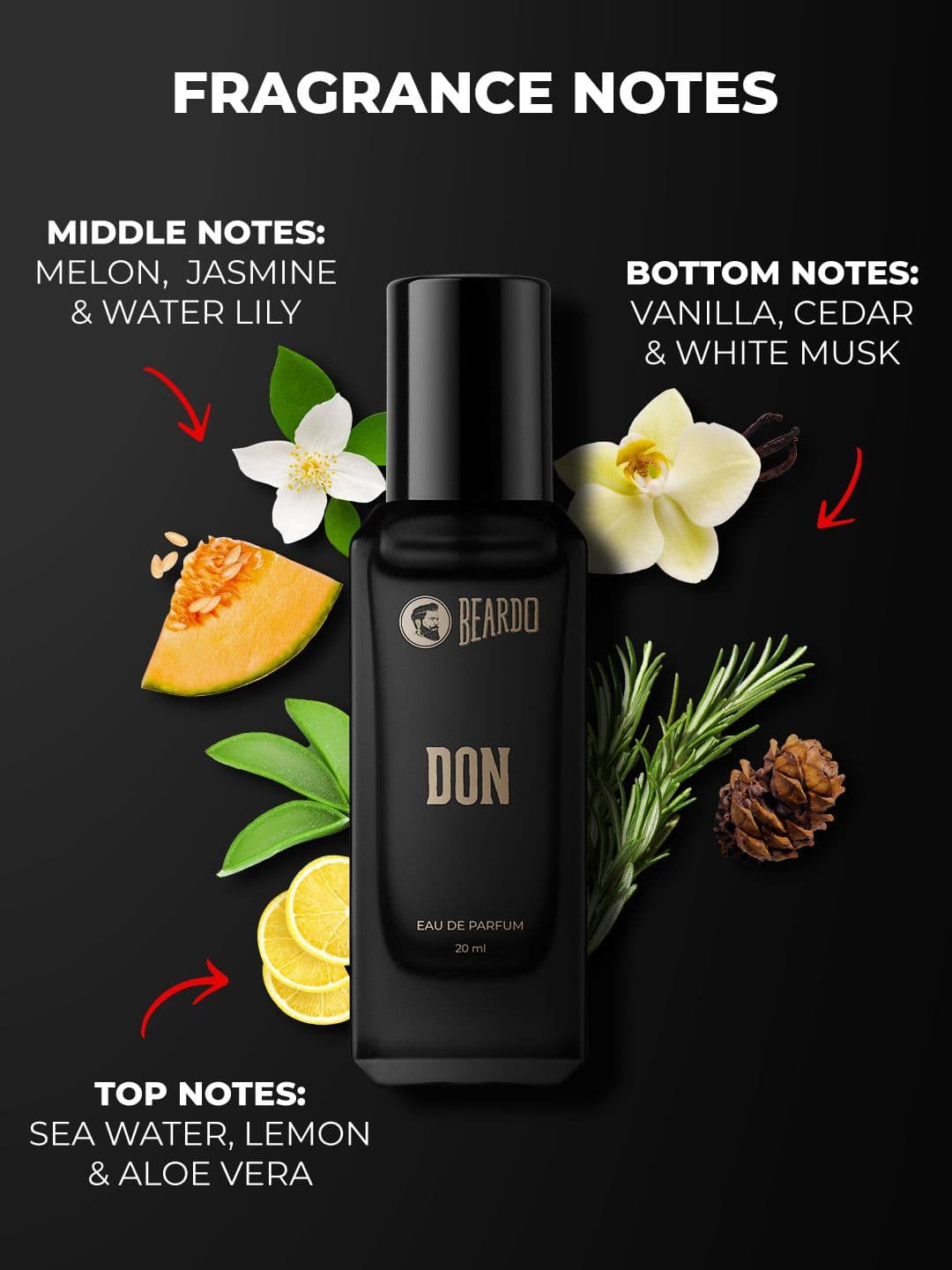 BEARDO Men Don Long Lasting Eau De Parfum - 20 ml