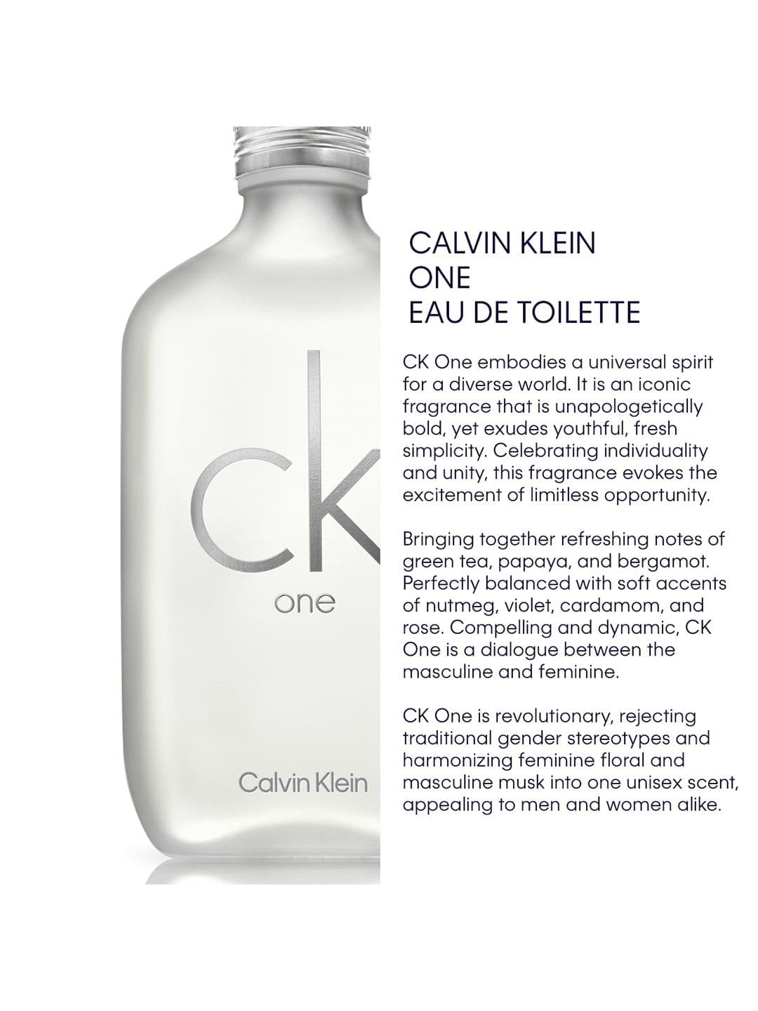 Calvin Klein Unisex One Eau De Toilette 100ml