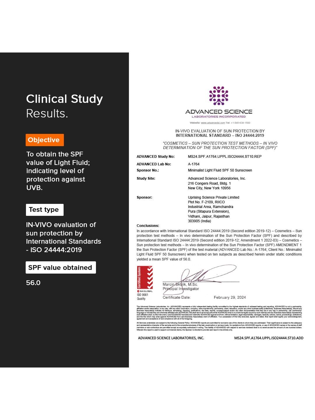 Minimalist Light Fluid SPF 50 Face Sunscreen - 50ml