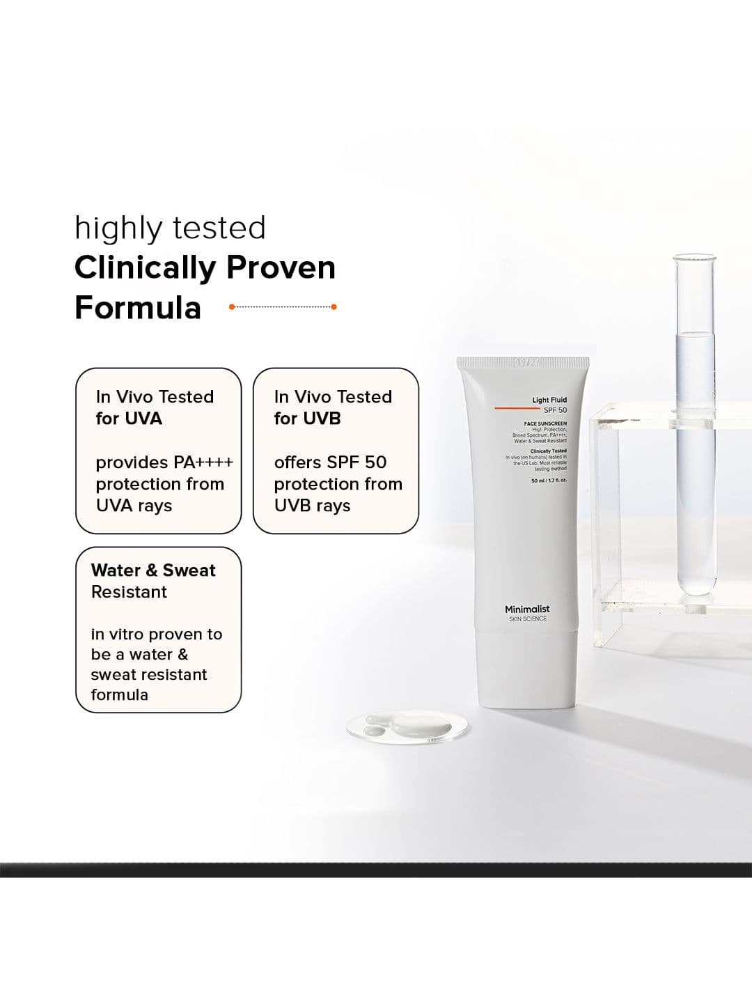 Minimalist Light Fluid SPF 50 Face Sunscreen - 50ml