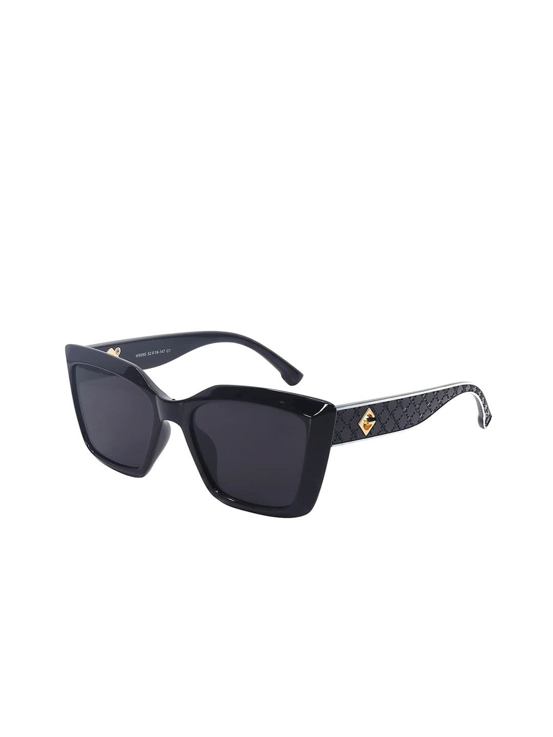 HASHTAG EYEWEAR Women Wayfarer Sunglasses With UV Protected Lens W-9095-black