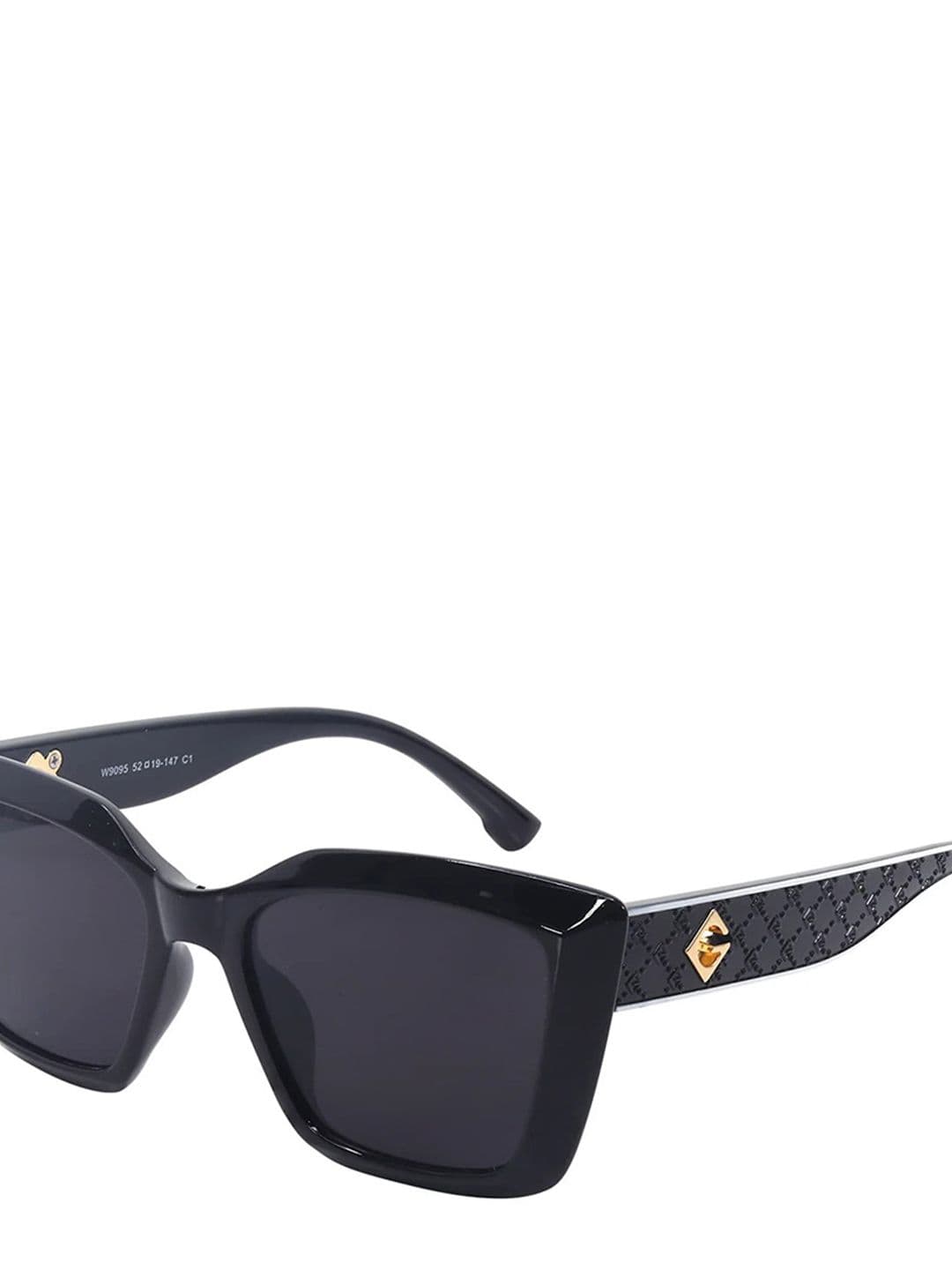 HASHTAG EYEWEAR Women Wayfarer Sunglasses With UV Protected Lens W-9095-black