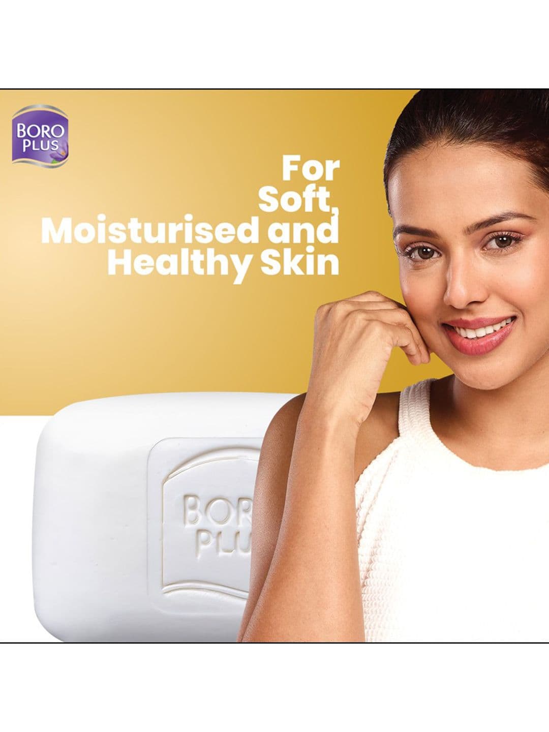 BOROPLUS Set of 8 Antiseptic Moisturising Soap With Neem, Eucalyptus & Honey - 125g Each