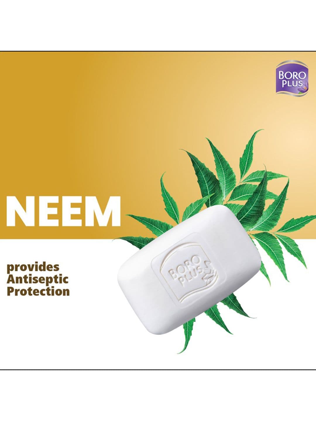 BOROPLUS Set of 8 Antiseptic Moisturising Soap With Neem, Eucalyptus & Honey - 125g Each