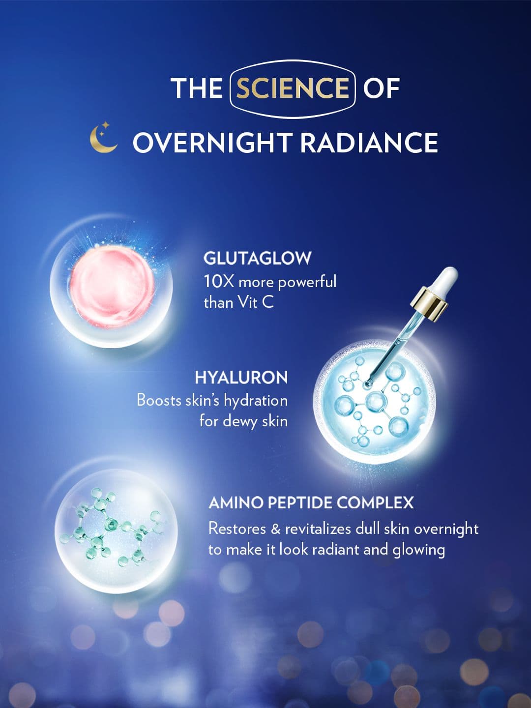 Vaseline Gluta-Hya Overnight Radiance With Amino Peptide & GlutaGlow - 200ml
